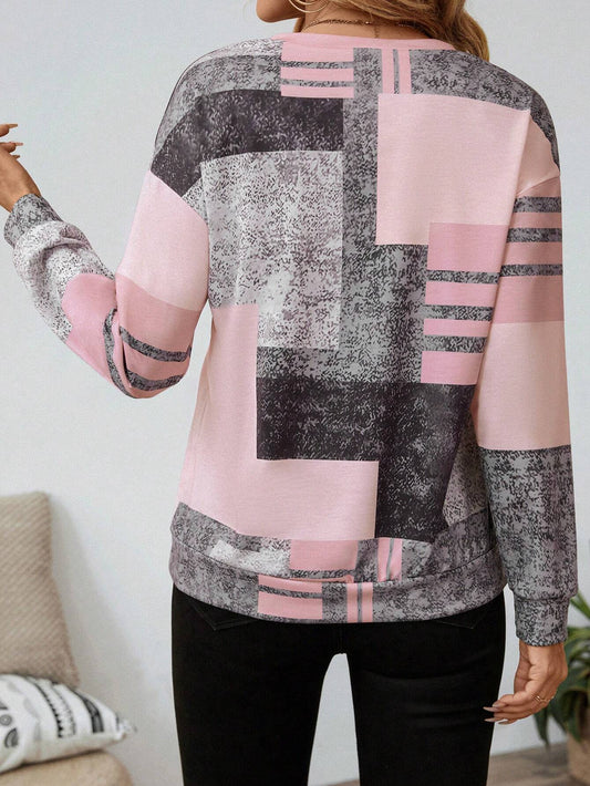 Tricia™ – Sweatshirt mit Grafikprint und Reißverschluss