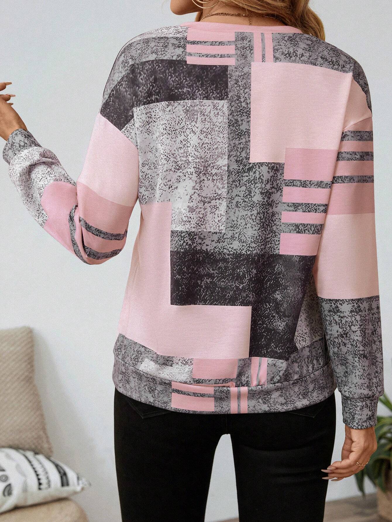 Tricia™ – Sweatshirt mit Grafikprint und Reißverschluss