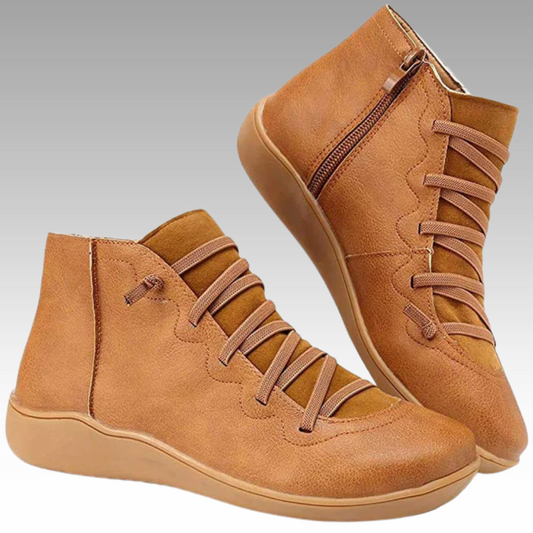 Nina™ – Trendige Orthopädische Ankle Boots im Vintage-Stil