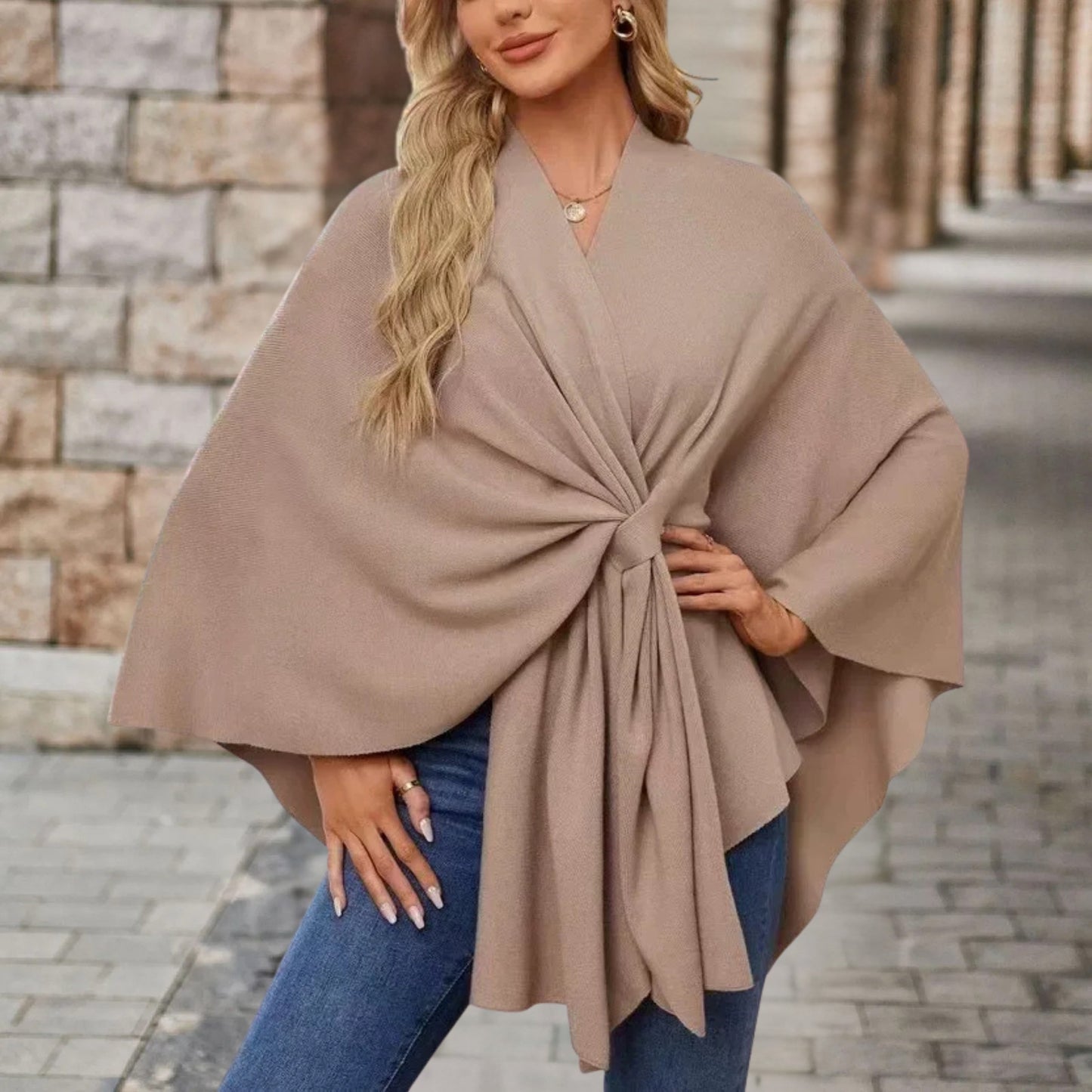 Sylora™ - Eleganter Warmer Poncho