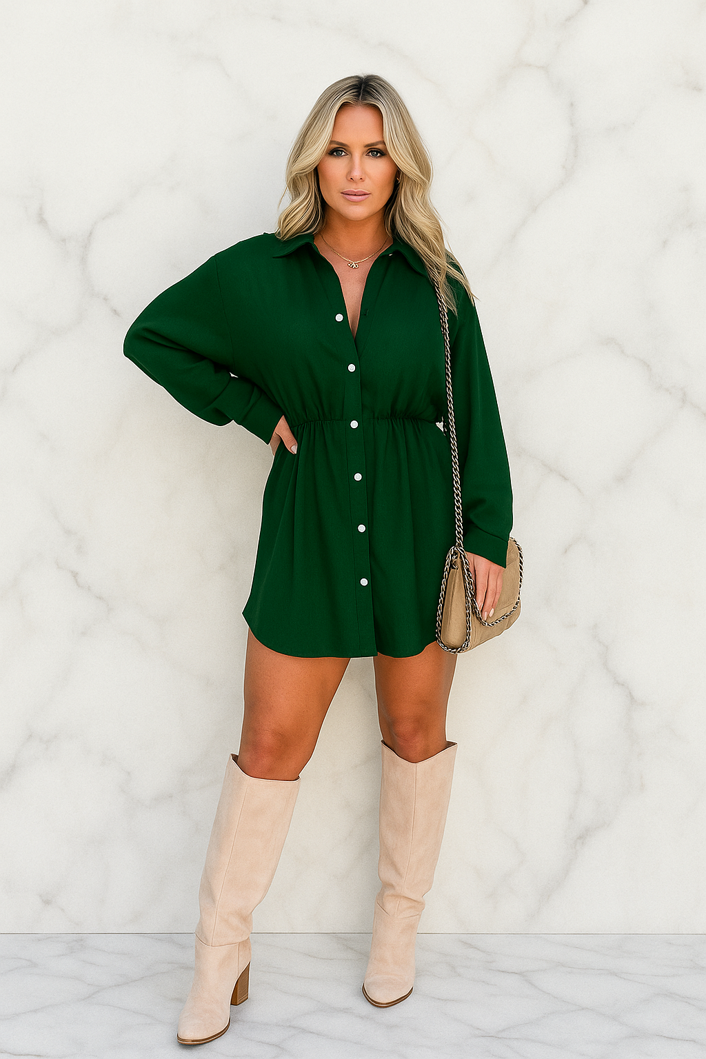 Emilia | Eleganter Satin-Romper in stilvollem Design