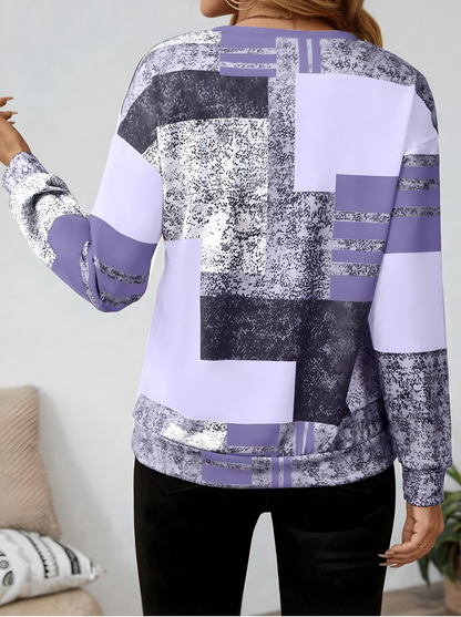 Tricia™ – Sweatshirt mit Grafikprint und Reißverschluss