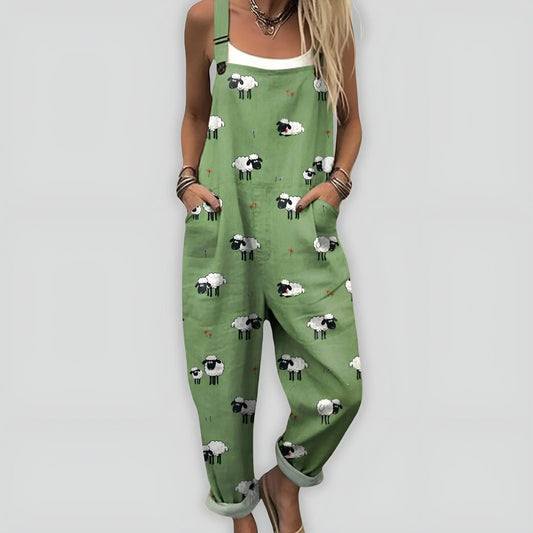 Faye™ – Bequemer und Stilvoller Jumpsuit mit Lockerer Passform